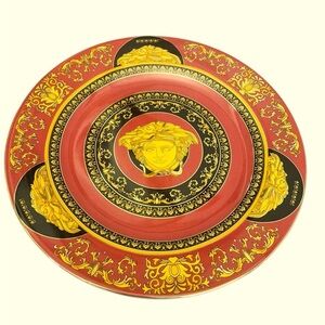 VERSACE Rosenthul - authentic VERSACE Medusa charger plate..12” ashtray set